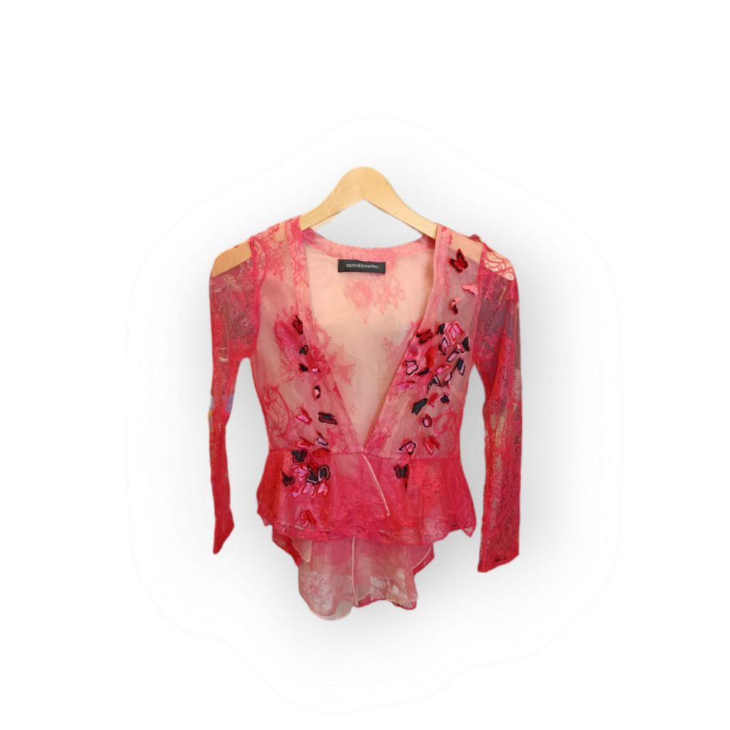 sapto djojokartiko lace pink set