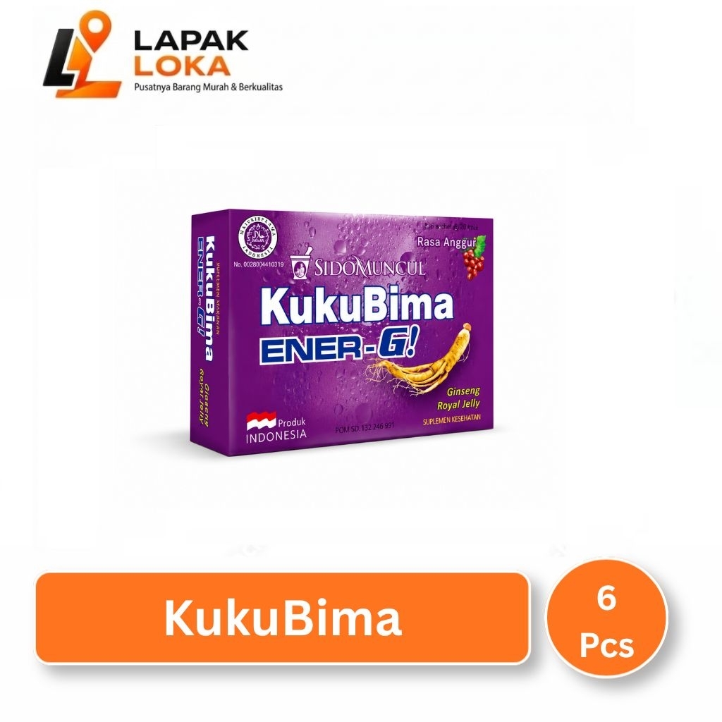KukuBima ENER-G Rasa Anggur - 1 Box (6 Sachet)