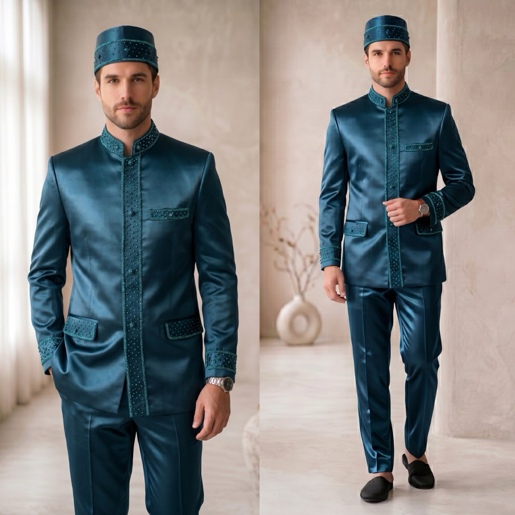 Beskap bapak besan | Beskap Basofi bapak pengantin premium lengkap 1 set