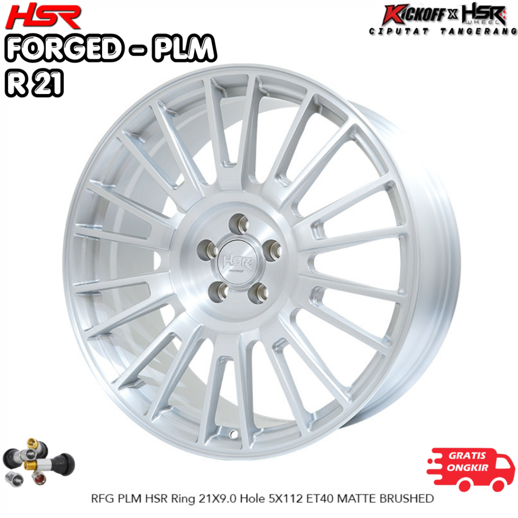 Velg Mobil HSR RFG PLM Ring 21 Velg Forged Premium Dari HSR Wheel Yang Dikenal Kuat Dan Ringan.