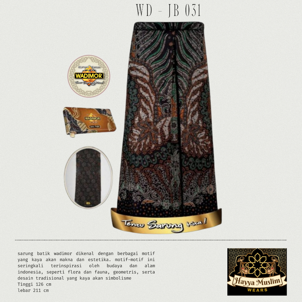 Wadimor Sarung Batik Dewasa Tidak Luntur || Wadimor Batik Sarung Pria Mahal Halus Mewah