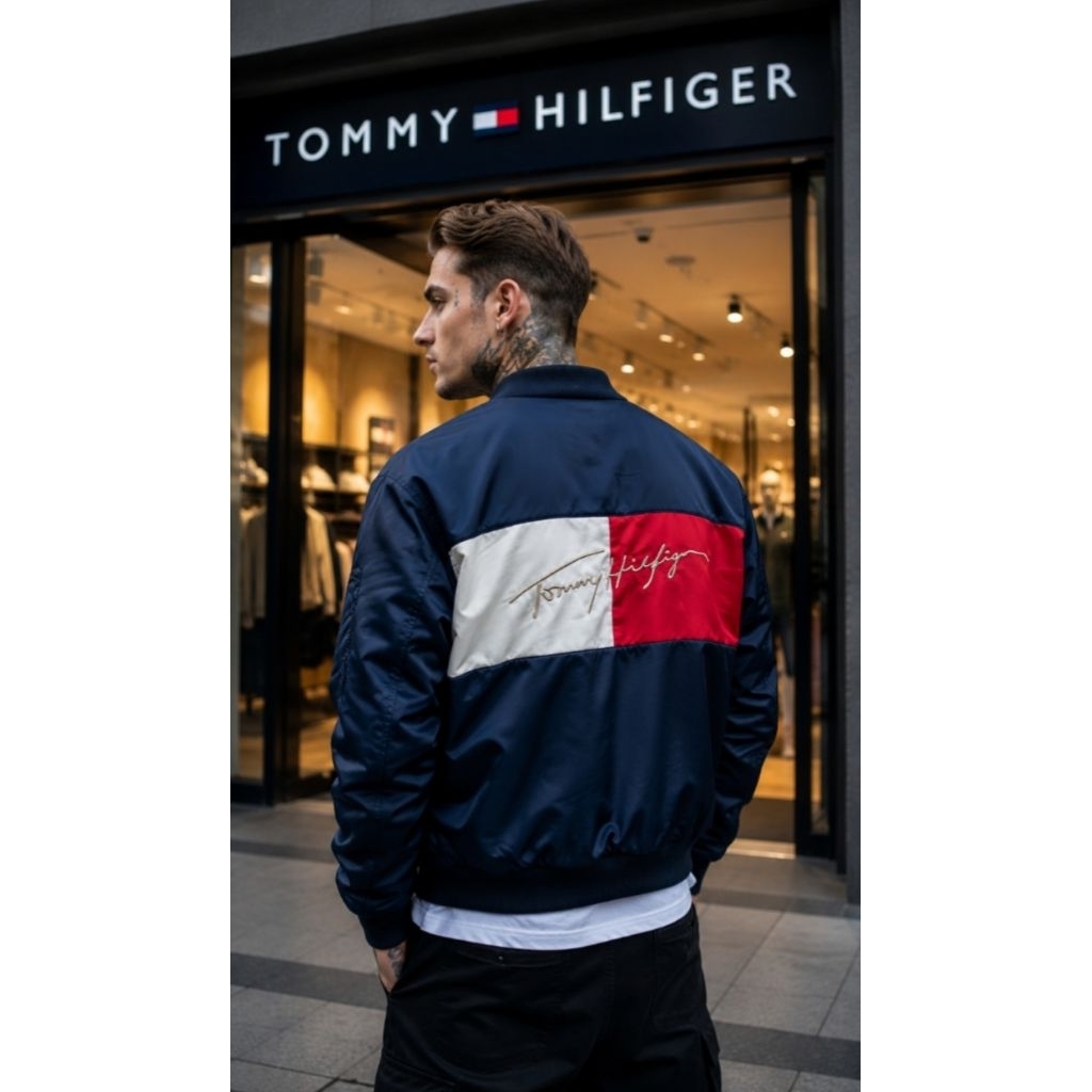 Jaket Bomber Varsity Tommy Hilfiger Big Logo 100% Authentic Original | Jaket Tommy Hilfiger | Jaket 