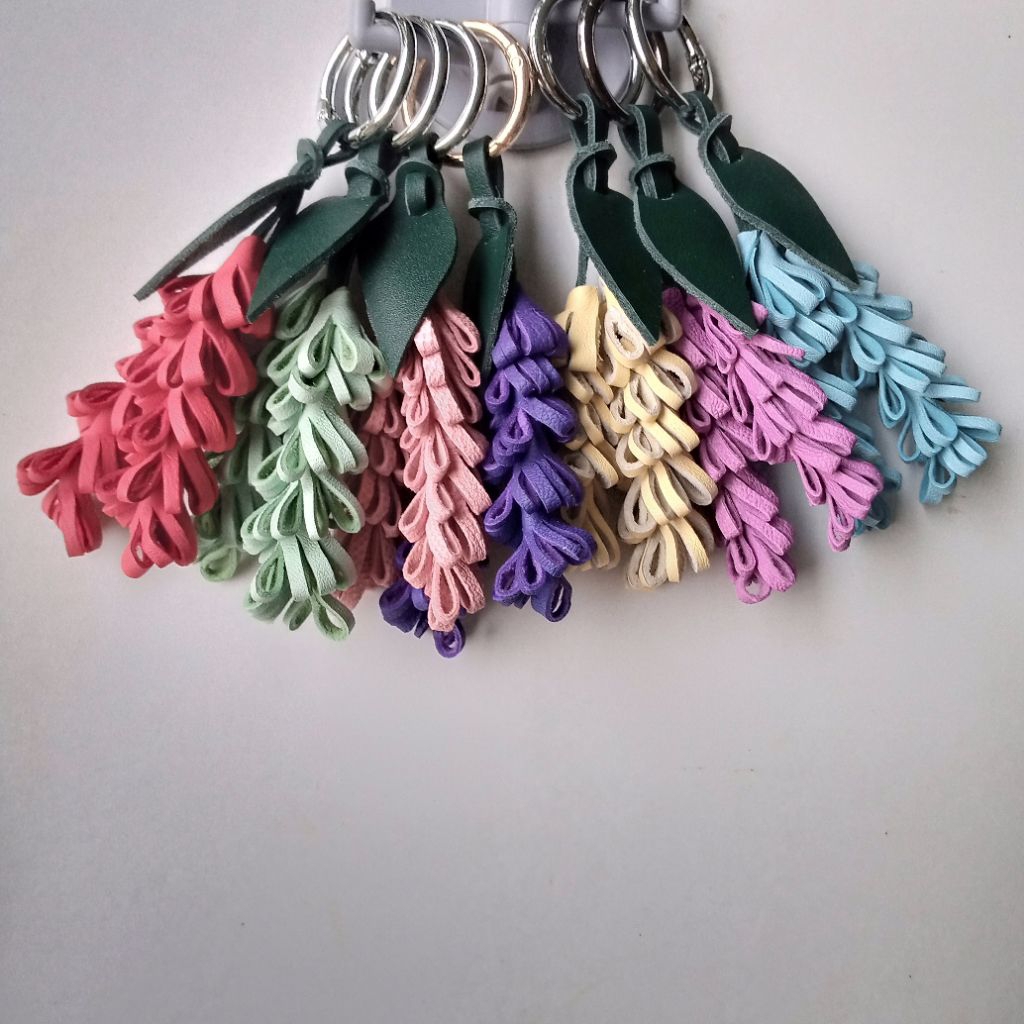 Bagcharm LAVENDER kulit asli
