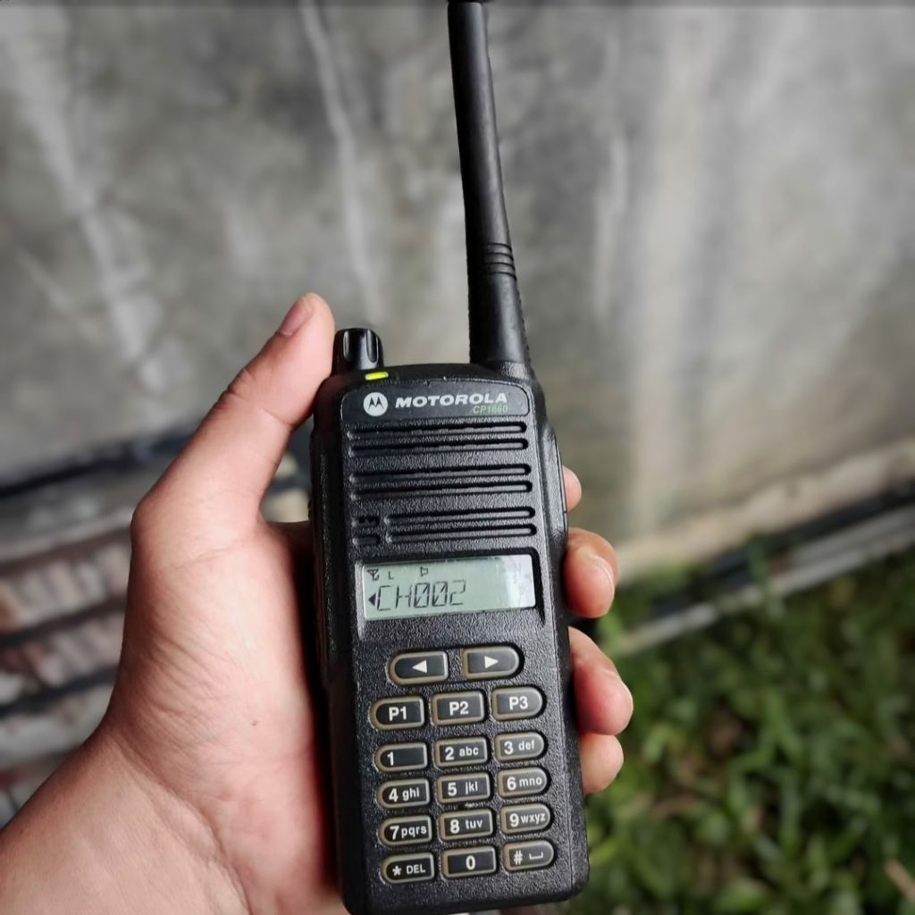 HT Motorola CP1660 VHF | Bekas Kondisi Normal | Suara Jernih | Baterai Awet | Bonus Extra Mic