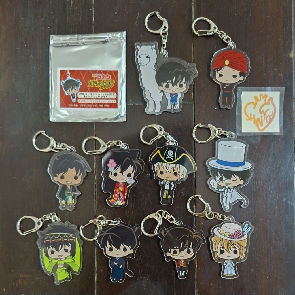 Detective conan acrylic keychain (set 10)