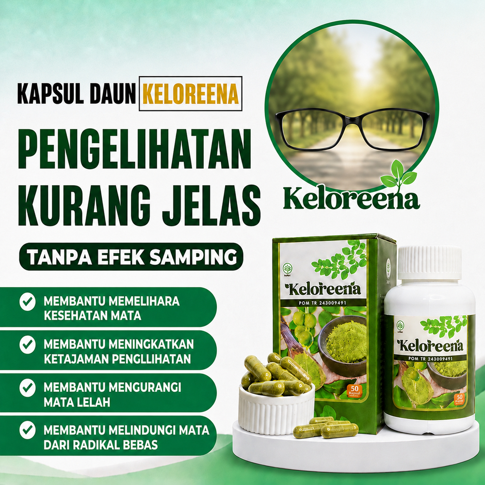 Obat Penglihatan Kurang Jelas,Ulkus Kornea,Luka Pada Mata,Mata Merah,Infeksi Kornea Mata,Keloreena
