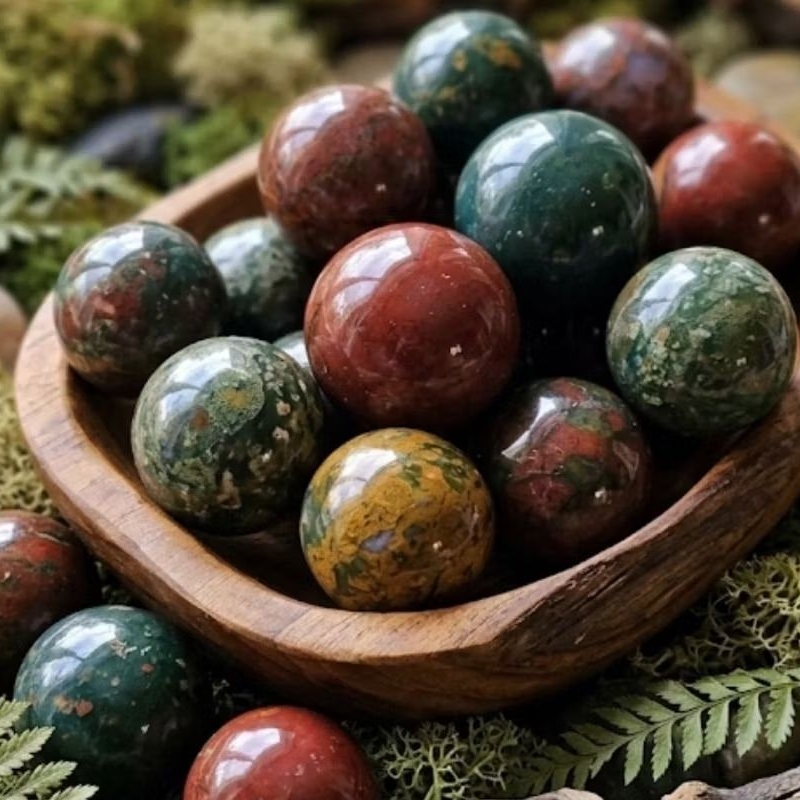 Ocean Jasper Ball Natural Stone AAA