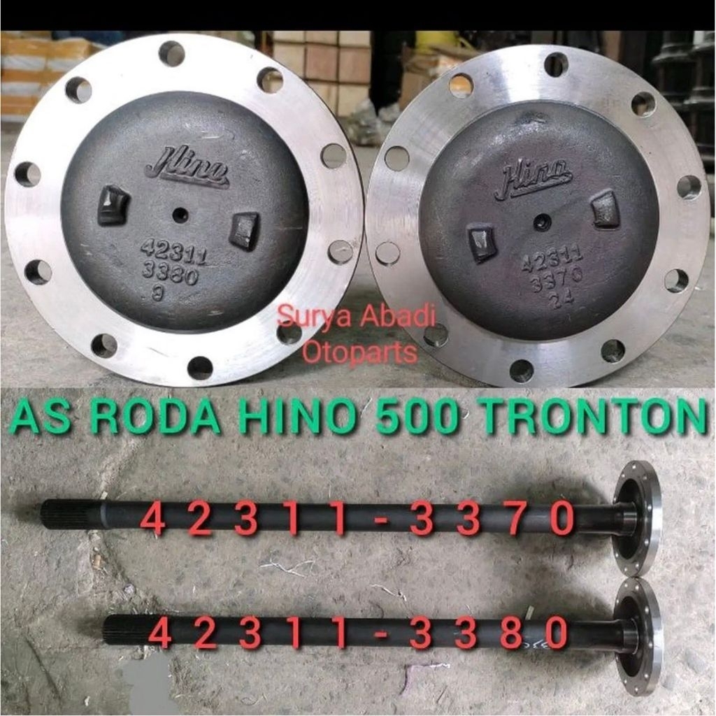 As Roda Hino 500 Tronton FM260JD 42311-3370 / 42311-3380 OEM