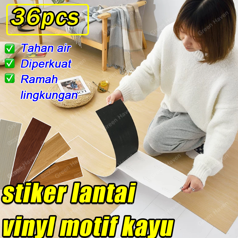 stiker lantai vinyl motif kayu  wallpaper lantai tahan air stiker lantai semen kasar anti air vynil 