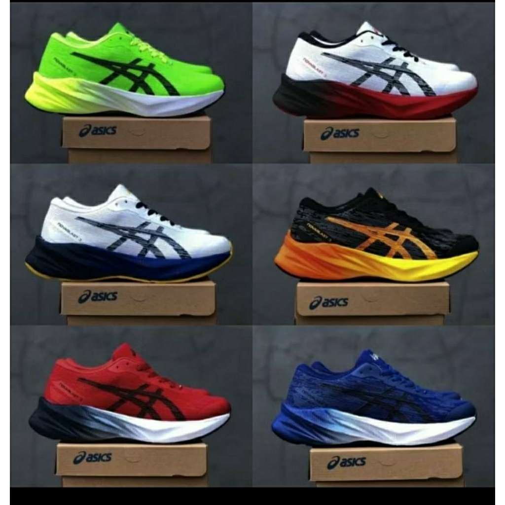 SEPATU ASSSIIIICCCSS NOV4BL4ST 3 PRIA WANITA SNICKERS olahraga