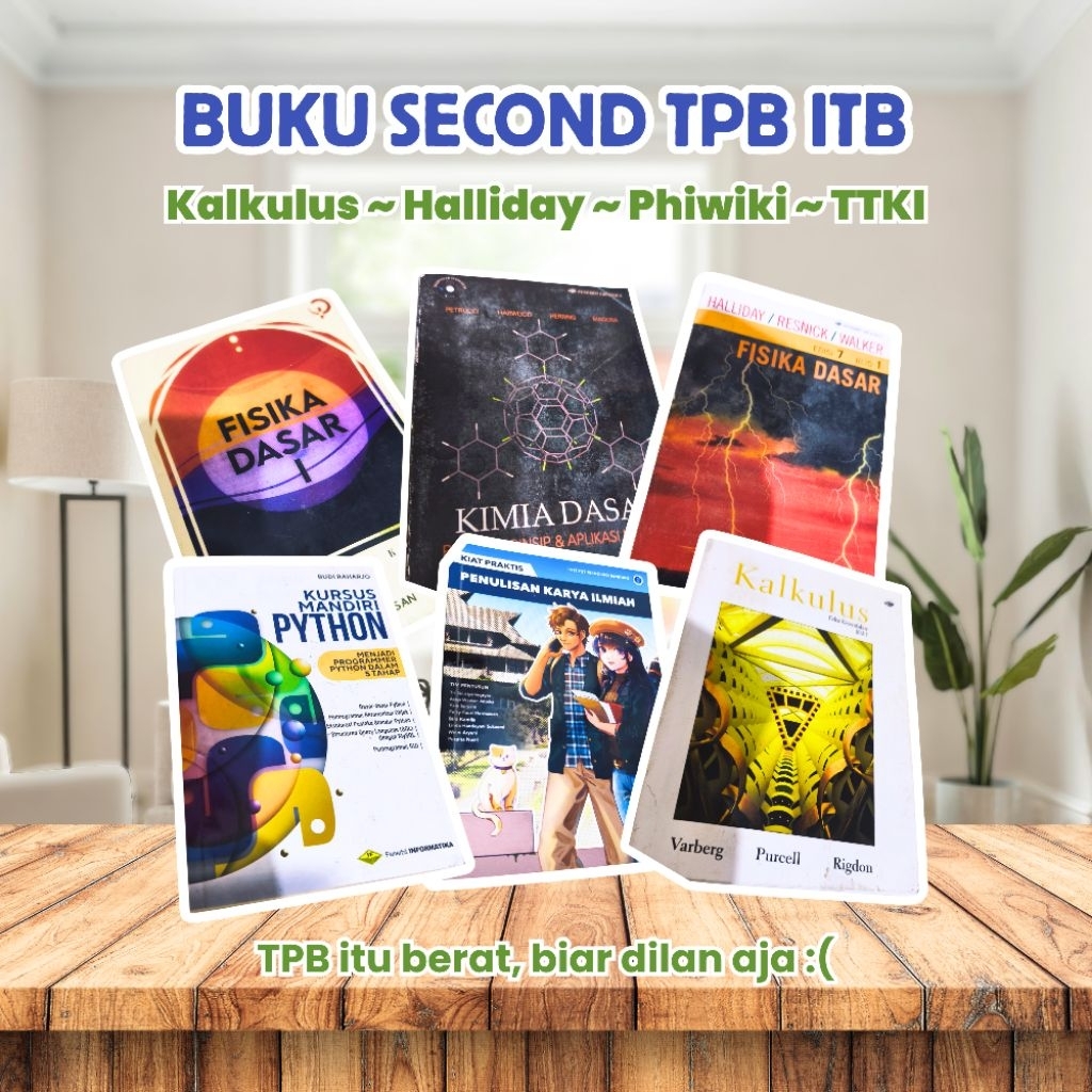 Buku SECOND TPB ITB (Phiwiki, Halliday, Kalkulus)