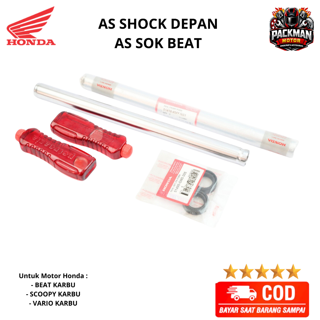 sok depan motor beat karbu - shock depan Vario carbu KVY KVB ori Packman motor