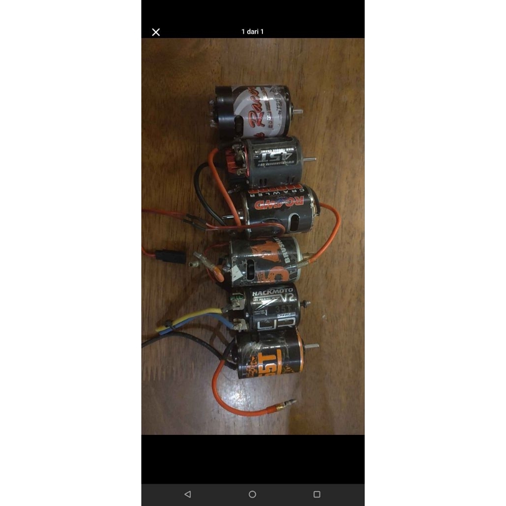 Motor dinamo mobil RC brushed