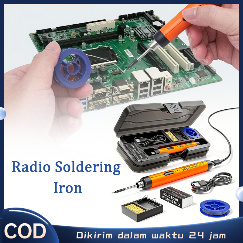 Besi Solder Nirkabel Set Solder Lengkap Alat Servis Elektronik Solder Portabel Kit Solder Elektronik