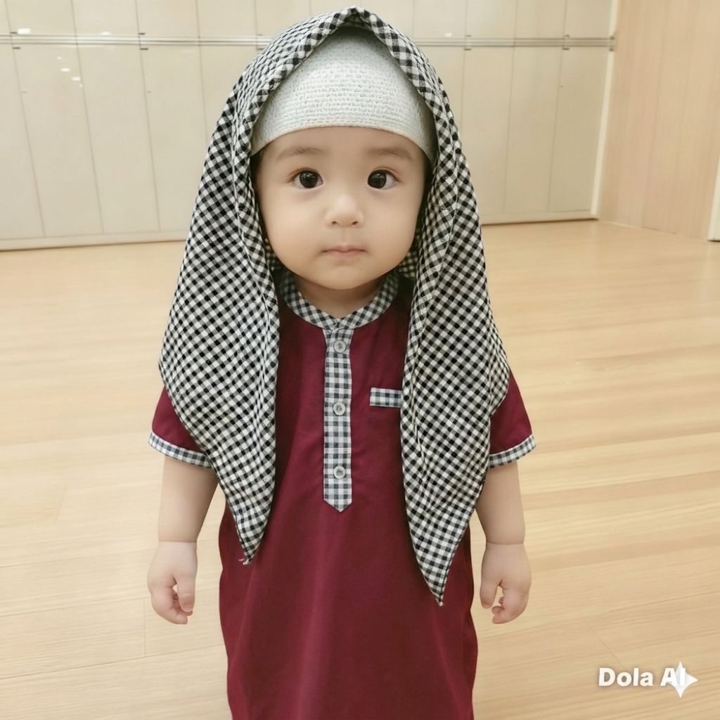 JUBAH KOKO BAYI SET SORBAN  IGAL DAN PECI FULLSET JUBAH GAMIS BAYI 0-24 BULAN NEWBORN FOTO SHOOT