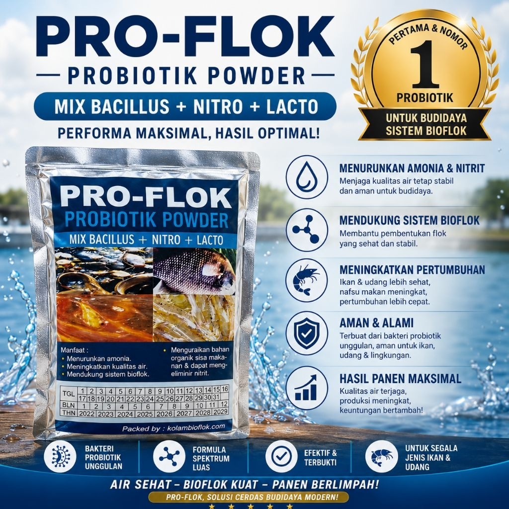 Probiotic Bioflok/ Proflok Probiotik Ikan Budidaya Sistem Bioflok