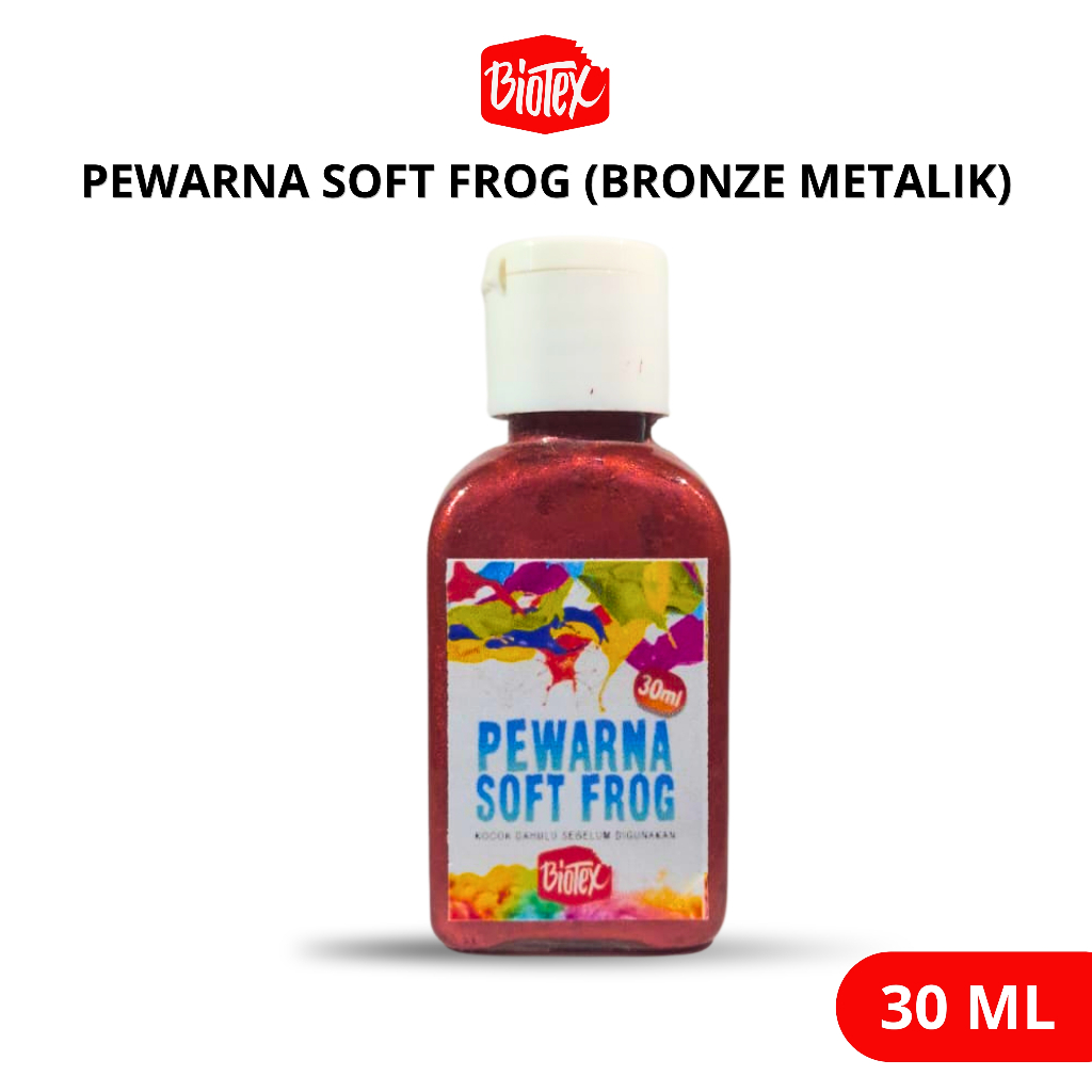 Biotex PEWARNA LATEKS 30 ML BRONZE METALIK - Latex Latek Soft Frog Sofrog
