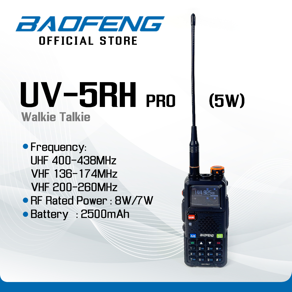 BAOFENG UV-5RH PRO (8W) Walkie Talkie HT