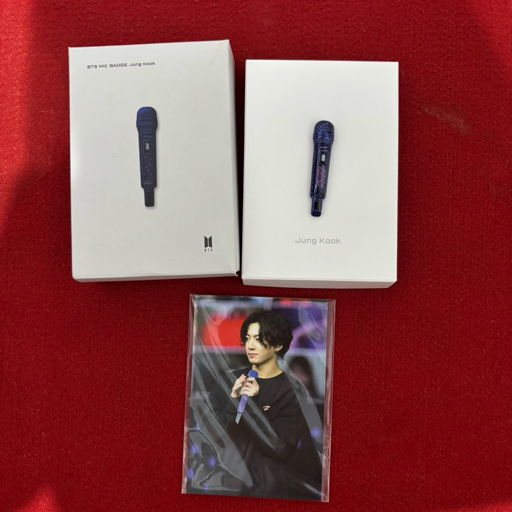 [READY] BTS JUNGKOOK MIC BADGE HYBE INSIGHT