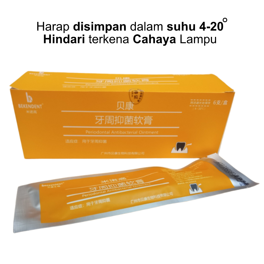 Minogo Periodontal Antibakteri non-antibiotik metronidazol ti-es untuk kasus periodontitis ringan