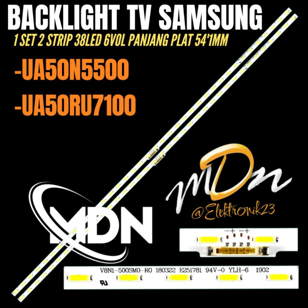 BACKLIGHT TV LED SAMSUNG 50 INCH UA-50RU7100- UA50N5500 BACKLIGHT TV 50 INCH SAMSUNG