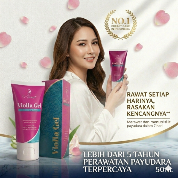 serum payudarah pengencang bpom 5 benefit dalam 1 produk VIOLLA GEL Perawatan Kulit Kencang