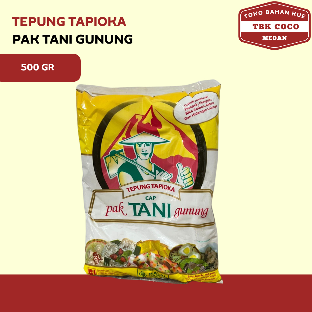 Tepung Tapioka Pak Tani 500gr | Tapioka Cap Pak Tani Gunung Ubi Singkong