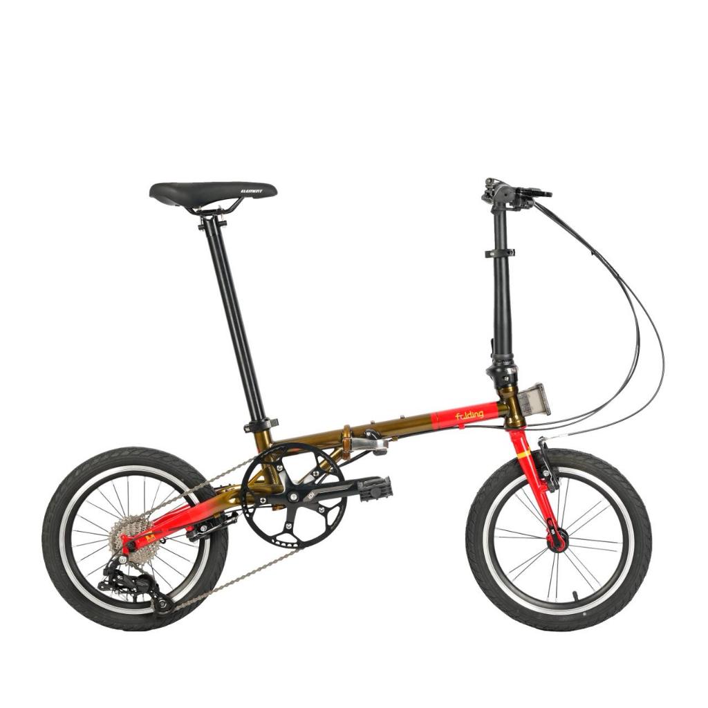 sepeda lipat 16 inch element gust v 10 speed frame  chromoly sepeda lipat
