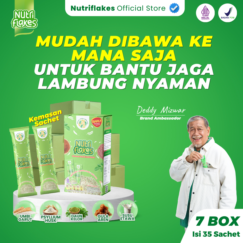 Nutriflakes Sachet 7 Box Sereal Sehat Asam Lambung