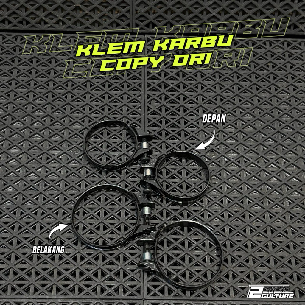 Klem karbu rx king copy original depan belakang