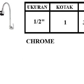 Keran Dapur Flexible / Slim Flexible Wall Sink Tap HQ