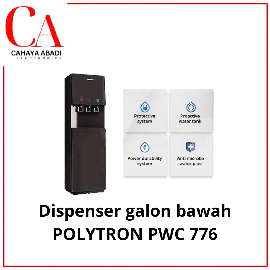 POLYTRON dispenser galon bawah PWC 776 PWC776 DISPENSER HYDRA POLYTRON