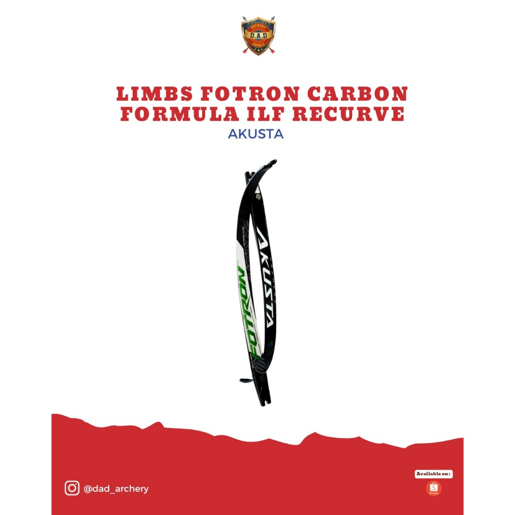 LIMBS AKUSTA FOTRON 68/42 CARBON FORMULA ILF RECURVE + BUBBLE WRAP / LIMBS AKUSTA / LIMBS  RECURVE
