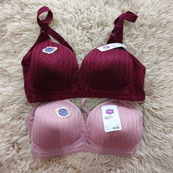 BH / Bra Merk Sorex 18284 Tanpa Kawat Busa Sedang Ukuran 38 - 44
