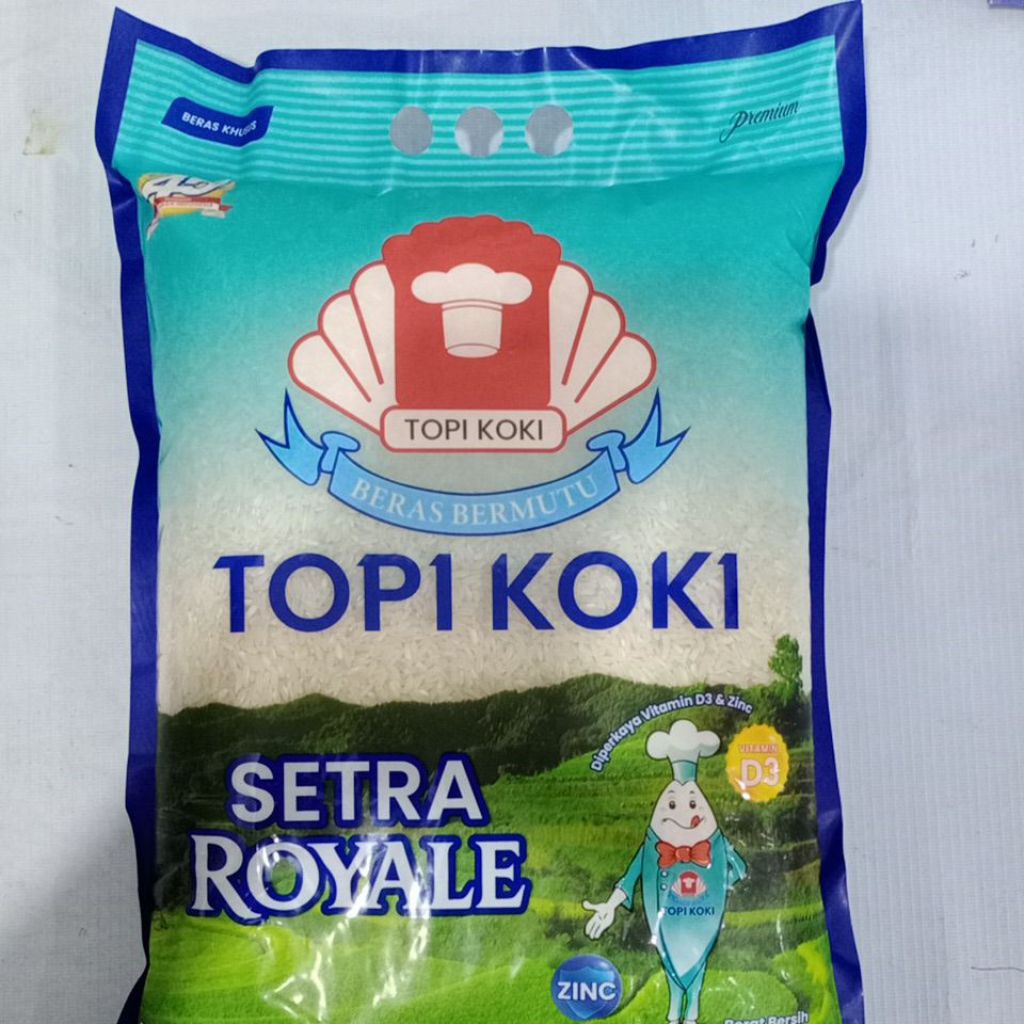 BERAS CAP TOPI KOKI SETRA ROYALE 10 KG 10KG - TOPI KOKI SETRA ROYALE 10KG - BERAS PREMIUM