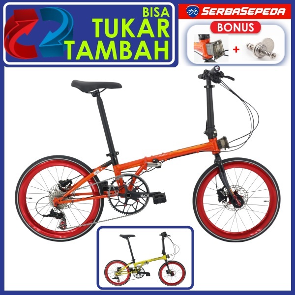 Foldx R 11 Speed Sepeda Lipat 20 Frame Chromoly Rem Hydraulic