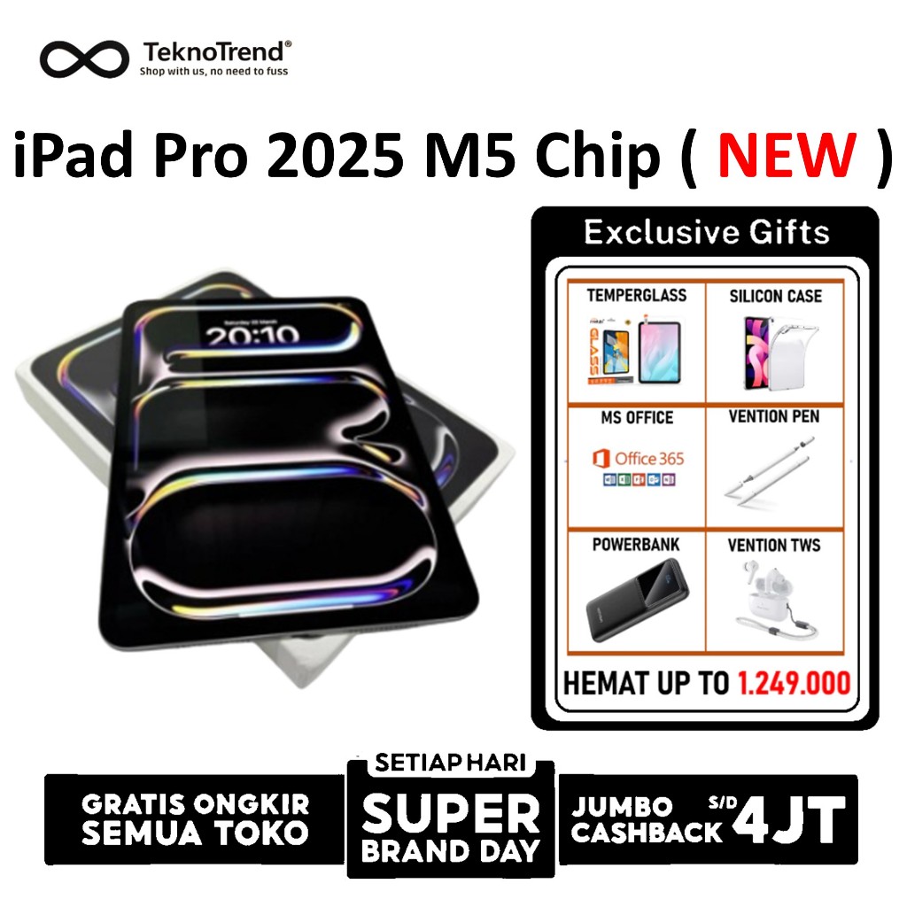 Apple iPad Pro M5 OLED 11 / 13 Inch 2025 2TB 1TB 512GB 256GB iPad Pro 8th Gen Space Black Silver