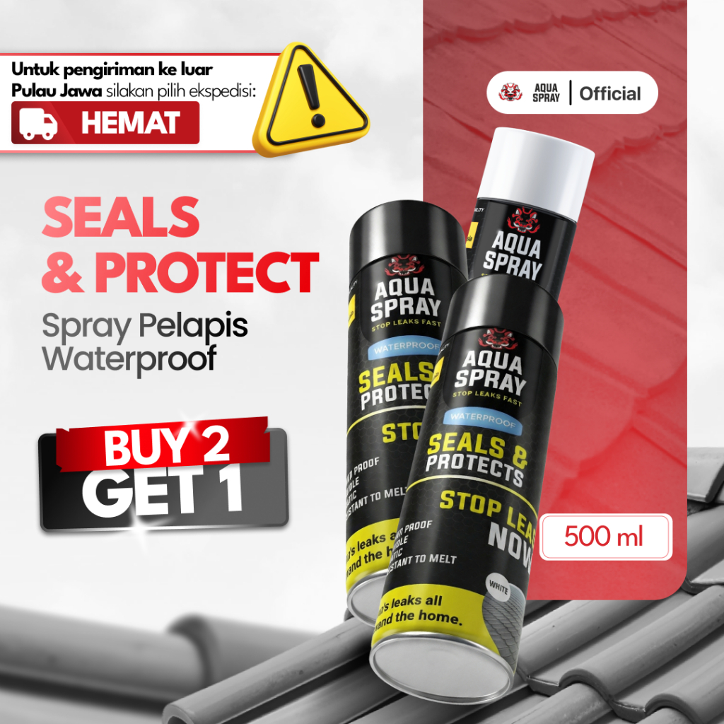 Gogofash Aqua Spray Seal And Protect Cairan Penambal Bocor Spray Anti Bocor Rubber Sealant Spray