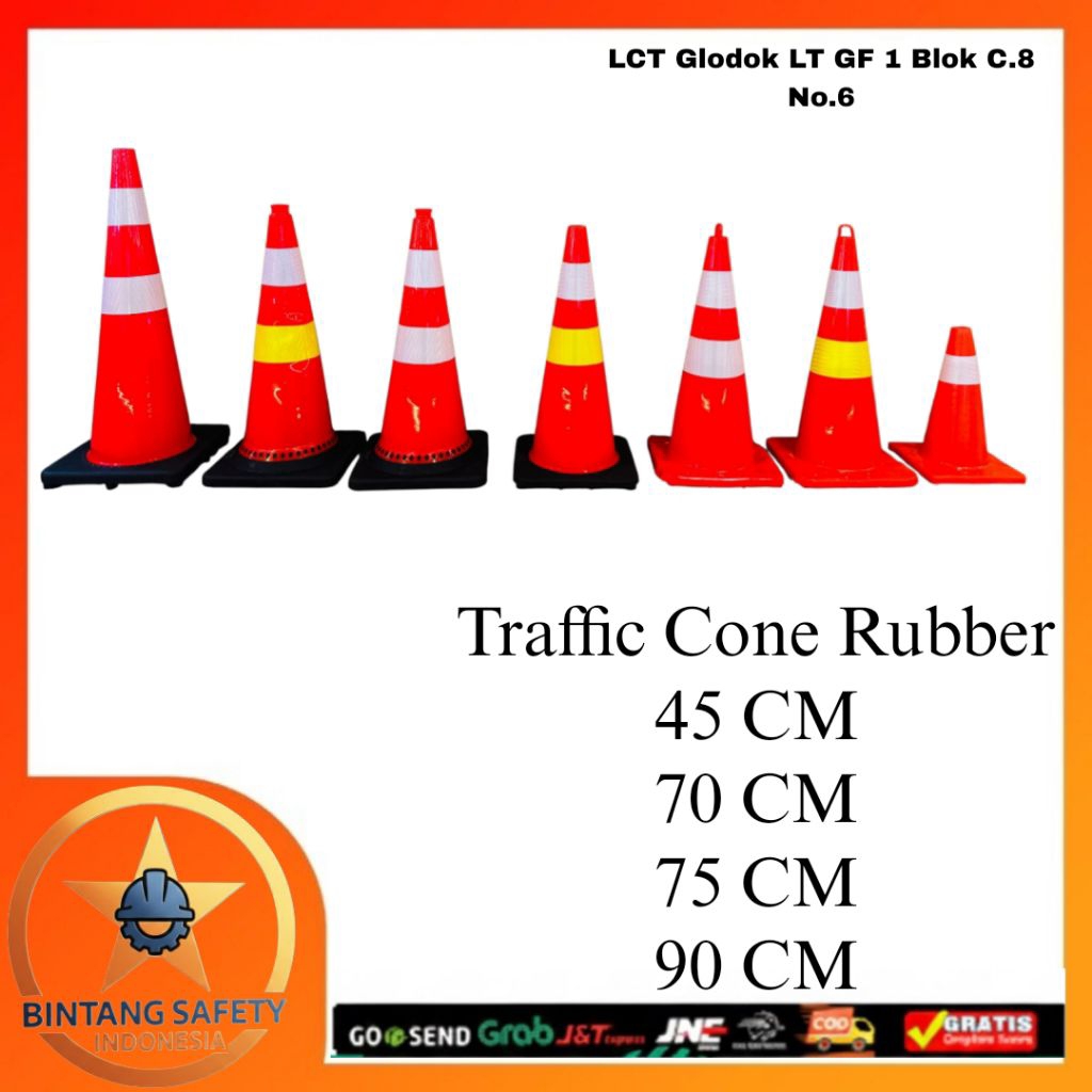 Traffic Cone kerucut Lalu Lintas