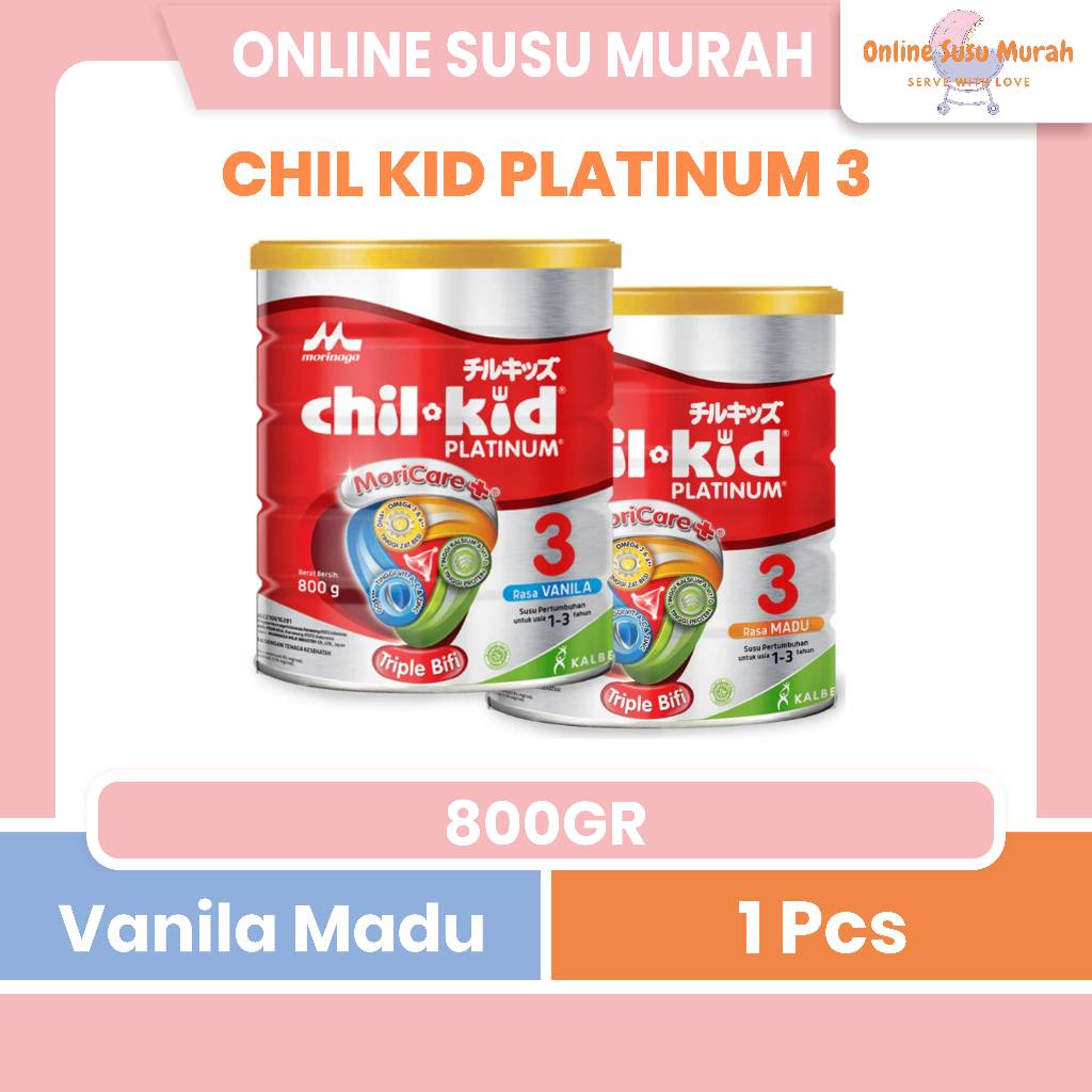 CHILKID PLATINUM 800 GR CHIL KID PLATINUM VANILA MADU 800GR MORINAGA SSKL