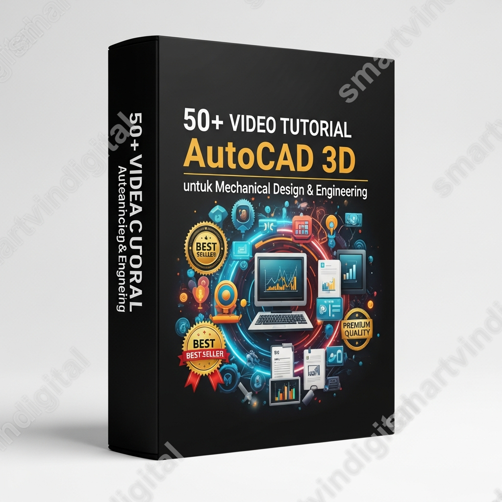 50+ Video Tutorial AutoCAD 3D untuk Mechanical Design & Engineering