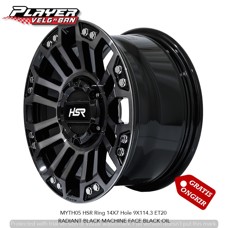 JUAL VELG RING 14 TYPE HSR MYTH05 UNTUK MOBIL APV GRANMAX  KIJANG KAPSUL PANTHER DLL