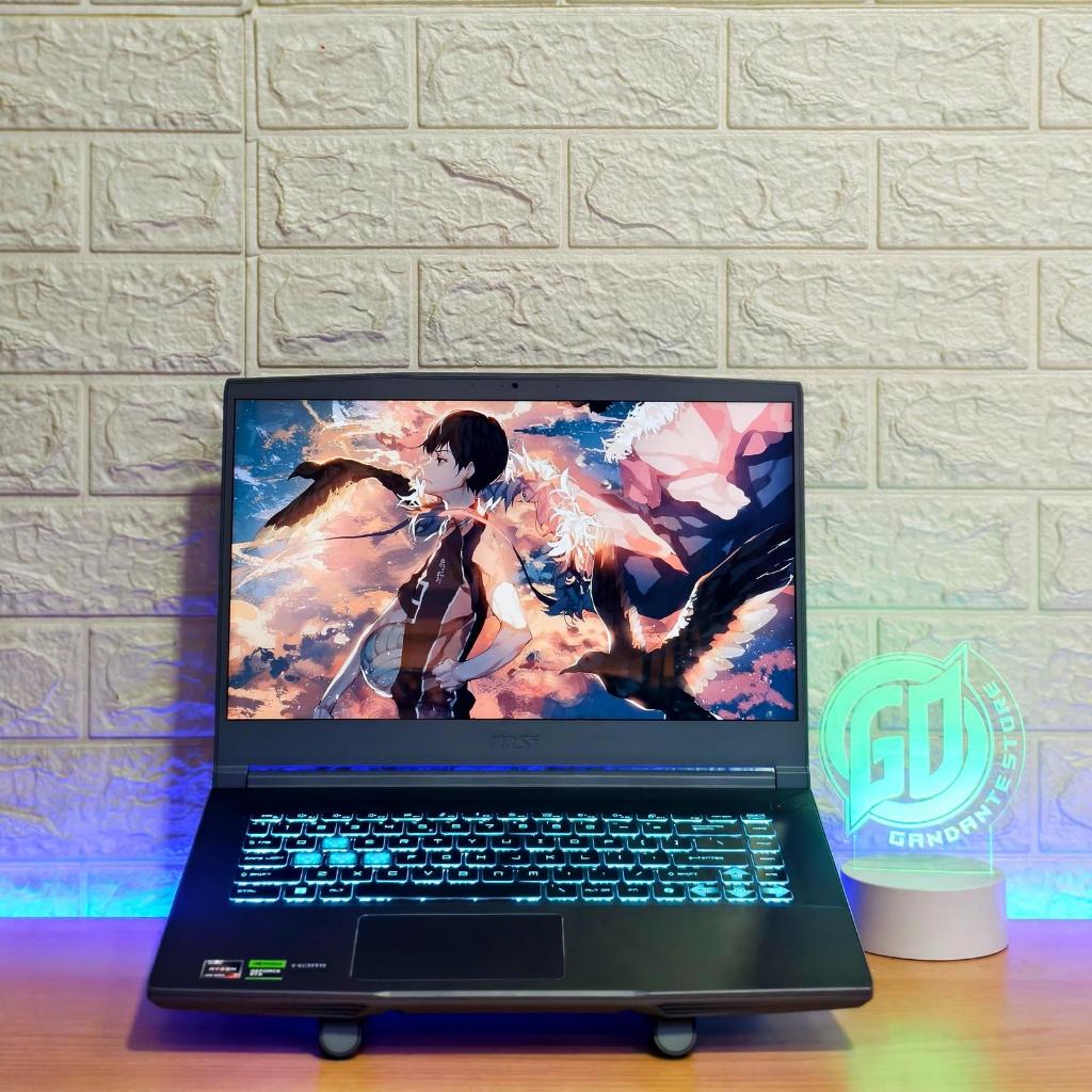 MSI Thin 15 A15 Ryzen 7 Gen 7 7735HS RTX 4060 8 GB Slim Gaming Desain Laptop