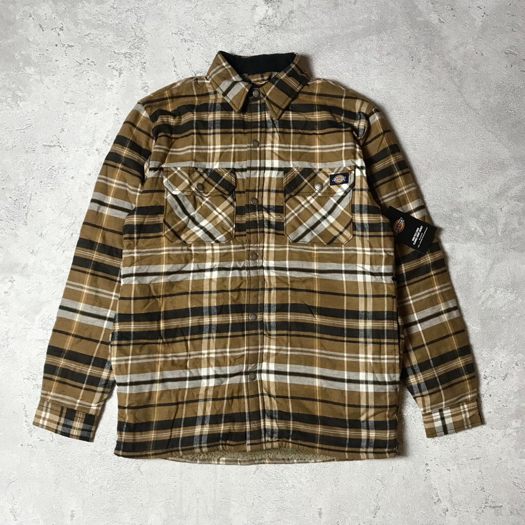 Dickies Flannel Workshirt Brown