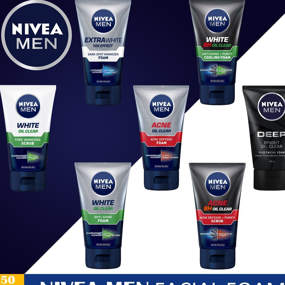 [EXP JUN 2026] NIVEA MEN FACIAL FOAM - 50ML