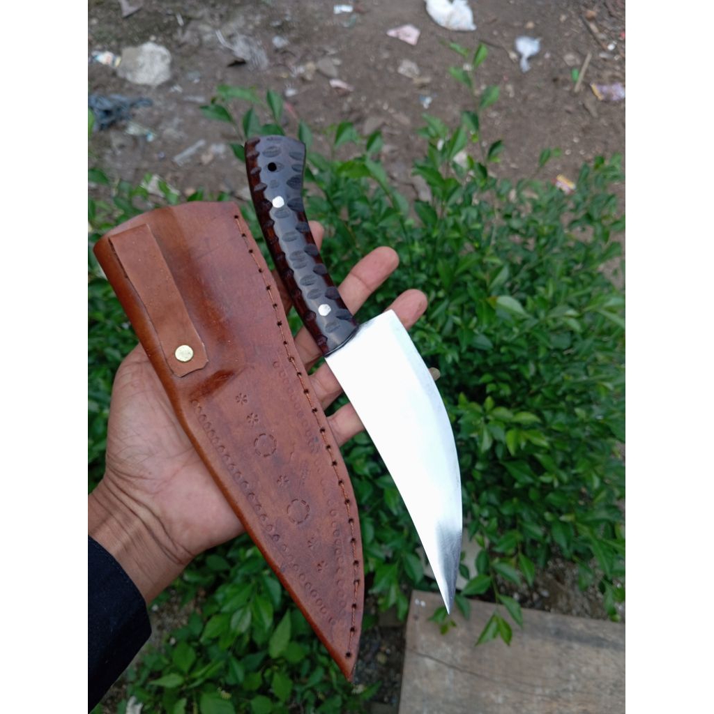pisau seset daging seset kulit sapi orginal baja