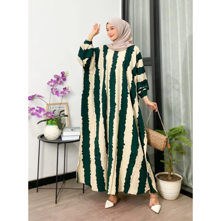 Kaftan Wanita Muslim Jumbo Nyaman - Model Madinah, Bahan Rayon Premium, All Size