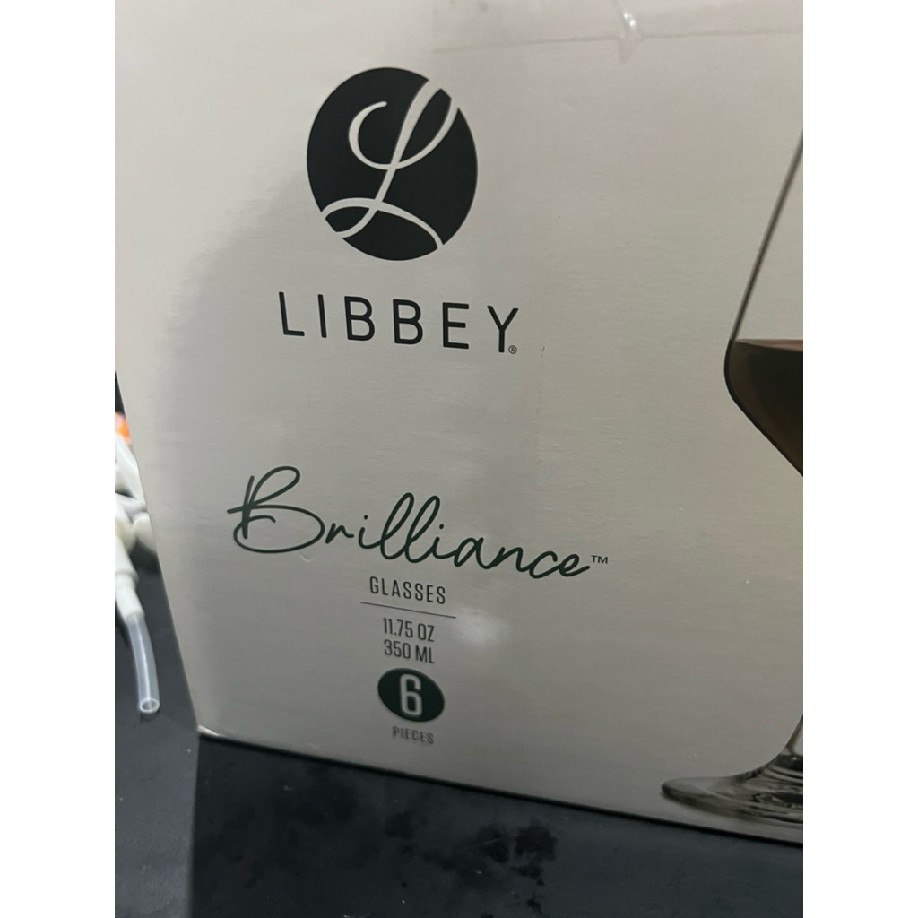 LIBBEY Brilliance 350ml - Gelas Wine 1 set ( isi 6 gelas )