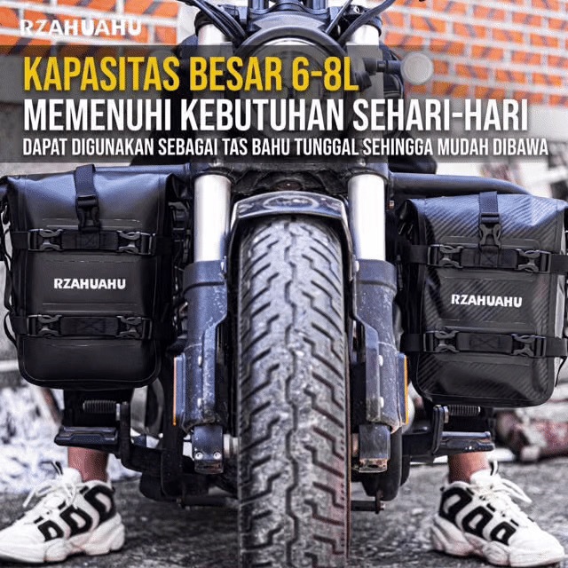 Tas Crashbar Motor Touring Anti Air Multifungsi Kapasitas Besar Tas Samping Motor Universal