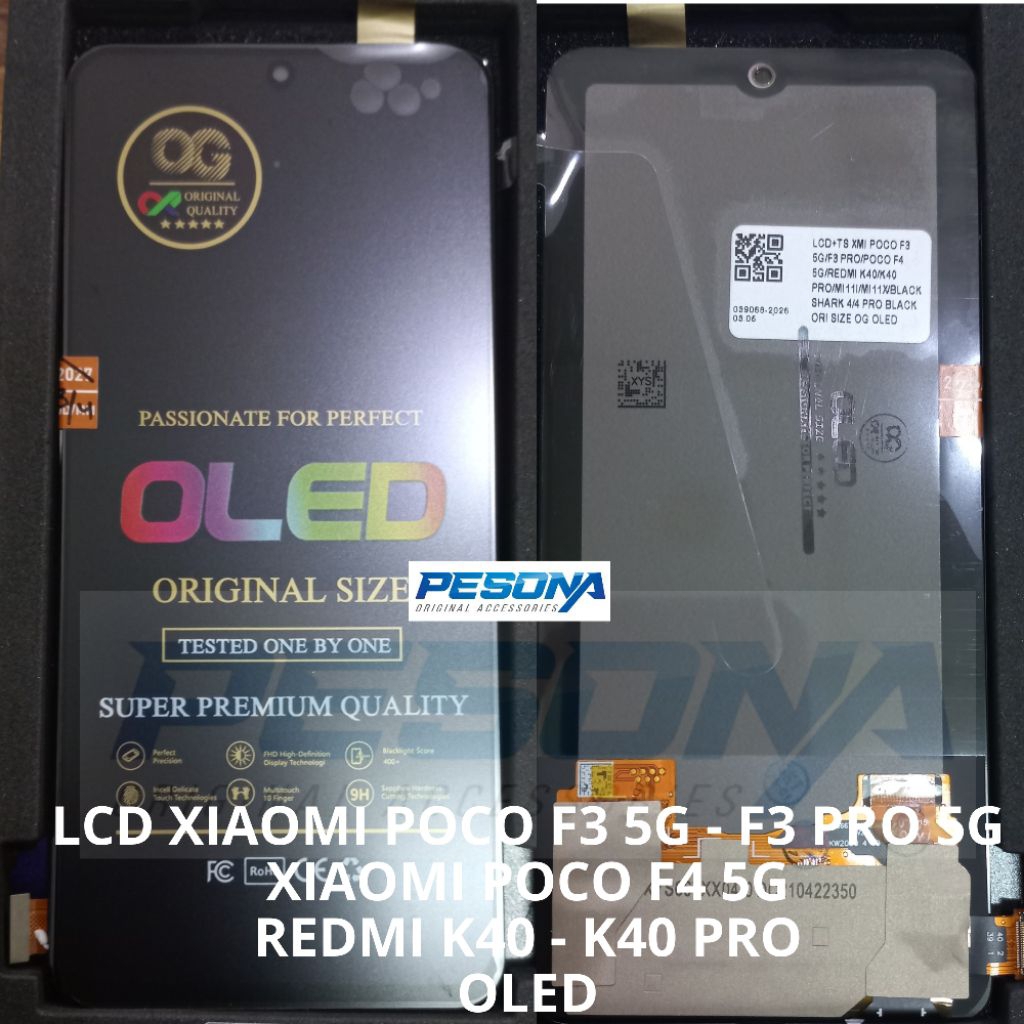 LCD XIAOMI POCO F3 F4 5G TOUCHSCREEN OLED ORIGINAL OG SUPER